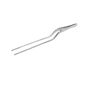 Pinzas para apósitos en forma de bayoneta con punta dentada de acero inoxidable, instrumento quirúrgico ORL - Product Image 4