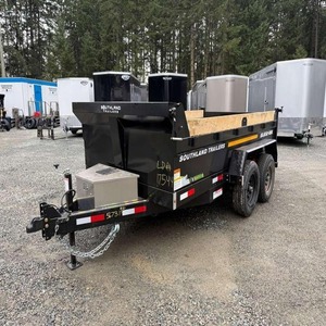 Remorque agricole d'occasion de 700 kg pour ensilage, remorque benne robuste pour céréales, avec essieu renforcé, remorque tracteur avec éclairage LED, remorque agricole - Product Image 1