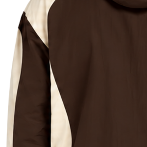 Veste coupe-vent à capuche légère pour homme, couleur neutre marron, avec fermeture éclair quart de tour, idéale pour les sports de plein air, la course à pied et les tenues décontractées - Product Image 6