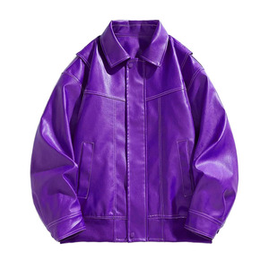 Top Quality Online Selling Fashionable Men <b>Leather</b> <b>Jacket</b> Men Clothing Outdoor Wear <b>Leather</b> <b>Jackets</b> For Adults <b>Winter</b> Warm Style - Product Image 4