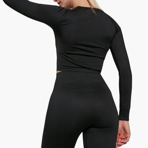 Camiseta sin mangas ligera para mujer, personalizada al por mayor, para gimnasio, de ajuste regular, elástica, con dobladillo dividido, cuello redondo, espalda cruzada, tallas grandes, poliéster frontal - Product Image 5