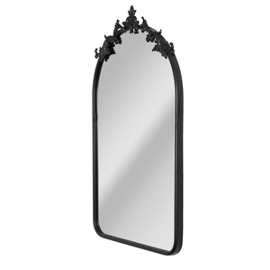 Espejo de Pared Arqueado Mediterráneo con Marco de Madera, Decorativo para Hogar, Baño y Sala de Estar - Product Image 3
