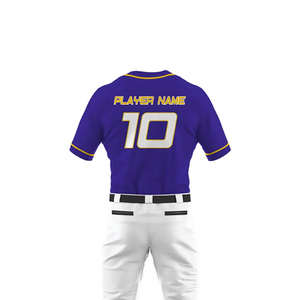 Tenues de baseball pour compétitions d'équipe, ensembles courts imprimés 100% polyester, logo couleur personnalisé, protection UV, emballage personnalisé - Product Image 6