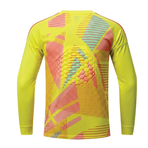 Men's Protective Padded Goalkeeper Jersey, <b>Long</b> Sleeve Breathable Soccer Goalie Shirt for Training & <b>Match</b> - Product Image 3