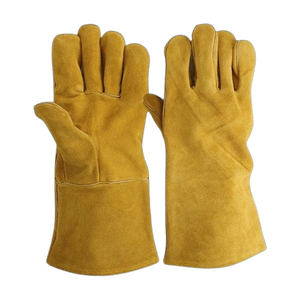 Guantes de Seguridad Industriales de Cuero Vacuno, Resistentes al Calor, con Parches de Cuero Reforzado para Soldadura - Product Image 5