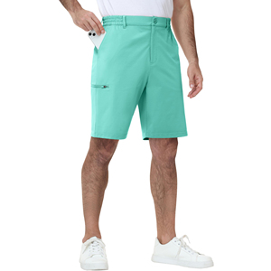 Men Golf Shorts <b>Elastic</b> Waistband Pants Soft Feel Bottoms Easy Motion Sports Clothing For Active Match Play Comfortable Wear - Product Image 3