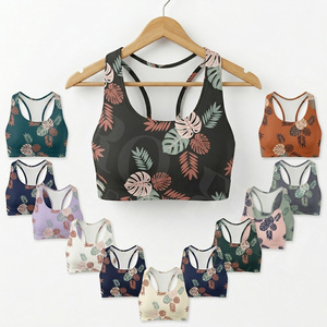 เสื้อชั้นในกีฬาดีไซน์เก๋ไม่ซ้ำใคร ทรง Racerback สำหรับโยคะ ฟิตเนส ออกกำลังกาย ครอปท็อปสั่งทำได้ รองรับกระชับสูง เหมาะสำหรับวิ่งและออกกำลังกาย - Product Image 1