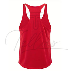 Camiseta sin Mangas para Hombre, Color Sólido, Ropa Deportiva, Personalizable, para Fitness, Venta al Por Mayor - Product Image 2