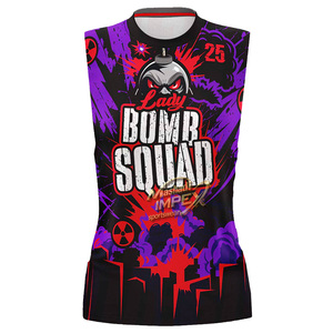 Maillot de football américain 7v7 à col roulé, personnalisé, entièrement sublimé, motif crâne, style streetwear, compression, Pure Youth - Product Image 1