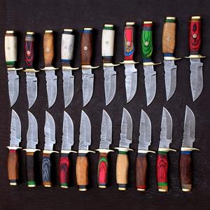 Couteaux de chasse Damas faits main de qualité supérieure, utilitaires, pour le camping, le bricolage, avec manche en bois Pakka, garantie 3 ans, vente en gros - Product Image 4