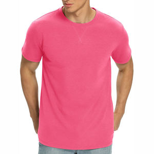 T-shirt tricoté à manches courtes et col rond, décontracté, prix abordable, haute qualité, tendance, service OEM, respirant, 100 % coton – Meilleures ventes - Product Image 5