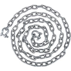 Cadena de Ancla para Barco de 11650 lb, 10 pies x 5/16 pulgadas, Acero Galvanizado, Grillete de 3/8 pulgadas, Carga de Rotura de 9460 lb - Product Image 1