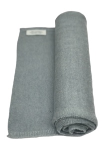 Bufanda de Cachemira de Color Sólido, Tejida, Ligera, para Mujer, para Uso Diario en Todas las Estaciones, Morado Grisáceo - Product Image 3