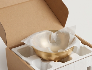 Bol en métal doré de qualité supérieure avec base surélevée, design classique poli, pour servir les aliments, passe au lave-vaisselle, style contemporain pour la maison - Product Image 4