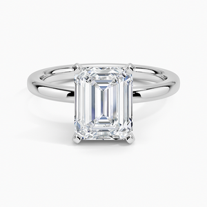 BOJ 14K White Gold Plated <b>Emerald</b> Cut Moissanite Diamond <b>Ring</b> in 2ct D Color VVS1 Clarity Solitaire <b>Ring</b> Low Price High Sale - Product Image 1