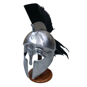 Casque coréen authentique médiéval en acier doux noir avec finition argentée, équipement de tête pour reconstitution historique et événements de cosplay - Product Image 3