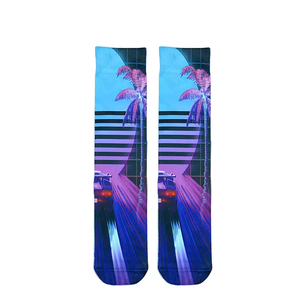 Premium Factory-Made Black Knitted Casual <b>Socks</b> Bestseller High Quality Sublimation Custom Logo Options White Blue for <b>Winter</b> - Product Image 6
