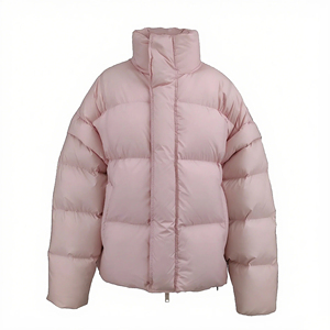 Doudoune matelassée chaude pour femme avec logo personnalisé, col montant, coupe oversize, en duvet, pour l'hiver - Product Image 5