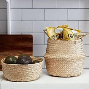 Handwoven Coastal <b>Storage</b> Decorative <b>Basket</b> <b>Seagrass</b> Collection - Product Image 5