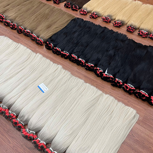 Big Sale 100% Vietnamese Human Hair Natural Straight Bulk Extensions Shining No <b>Tangle</b> No Shedding Ready To Ship - Product Image 4