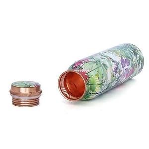 Bouteille d'eau en cuivre indien de qualité supérieure avec couvercle hermétique, bouteille écologique pour la maison et le bureau - Product Image 3