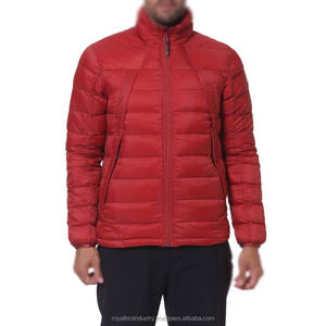 2025 nueva llegada hombres impermeable ultraligero chaqueta acolchada abrigo de invierno 100% poliéster - Product Image 4