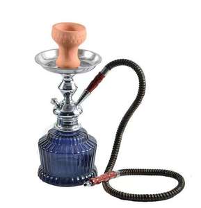 Chicha classique en verre avec tuyau, foyer en argile, support à charbon en forme de citrouille, finition givrée, portable, best-seller, cadeau pour bar - Product Image 2