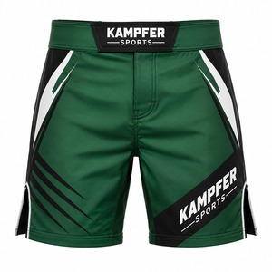 กางเกง MMA คุณภาพดีที่สุดสำหรับผู้ชาย ผลิตจากผ้าโพลีเอสเตอร์ผสมสแปนเด็กซ์ ยืดหยุ่นได้ เหมาะสำหรับการฝึกซ้อม UFC และแฟชั่นกีฬา MMA - Product Image 1