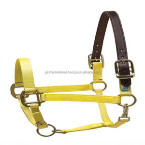 Harnais de cheval réglables en nylon de haute qualité avec fermoir à la gorge, style selle western, harnais hybride personnalisé en cuir et nylon - Product Image 6