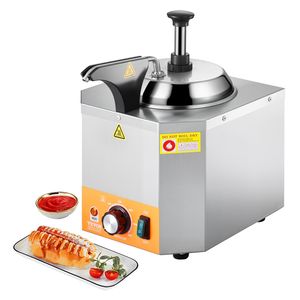 Dispenser Elettrico Commerciale per Formaggio da 2.4L, Pompa Riscaldante in Acciaio Inossidabile con Temperatura Regolabile 86-230F, Scaldafonduta e Dispenser per Bevande - Product Image 1