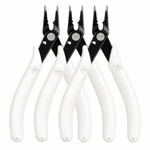 Luminex 5 Piece Jewelry Pliers Set Stainless Steel <b>Mini</b> Beading <b>Tool</b> <b>Kit</b> Orange Handles for DIY Jewelry Making - Product Image 3