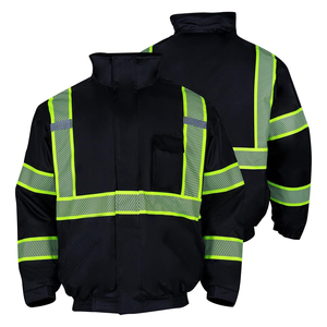Custom Winter Safety Jacket Insulated <b>Hi</b> Vis Workwear Premium Manufacturer Bulk Production - Product Image 1