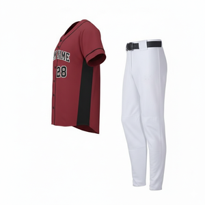 Factory Wholesale Custom Baseball Softball Uniforms | Breathable Short Baseball Jersey Shirts Pants Set | Custom Team Name Logo - Product Image 5