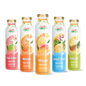 Meilleur prix, jus de fruits tropicaux non concentré, boisson en bouteille de verre de 300 ml, jus de fruits tropicaux, échantillon gratuit, OEM ODM - Product Image 1