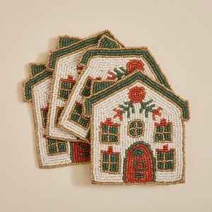 Sous-verre unique en perles de verre, accessoire décoratif fait main pour le salon, la salle à manger et la table basse - Product Image 6