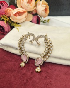 Pendientes de Oreja con Diseño Étnico de Hojas Hechos a Mano, Joyería de Imitación Artificial de Diseñador para Fiestas, Fabricante Mayorista - Product Image 3