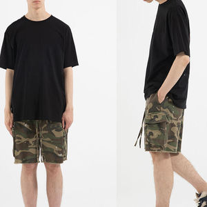 Pantalones Cortos Cargo de Hombre de Tallas Grandes con Bolsillos Laterales 3D Personalizados al por Mayor, de Alta Calidad, con Bordado Vintage y Cordón Ajustable, Estilo Camuflaje Urbano - Product Image 4