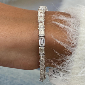 Round Cut Lab Grown Diamond Tennis Bracelet IGI Certified 10K 14K 18K Yellow White <b>Rose</b> <b>Gold</b> Luxury Wedding Jewelry Gift - Product Image 1