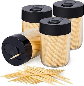 Premium Bamboo Wooden <b>Toothpicks</b> Eco Friendly Strong Smooth Finish for Dining Snacks Party Use - Product Image 1