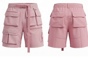 Pantalones Cortos Resistentes Personalizados de Talla Grande, Lona Lisa 100% Algodón, Ecológicos, de Secado Rápido, Transpirables, Ligeros, 240g, con Múltiples Bolsillos - Product Image 6