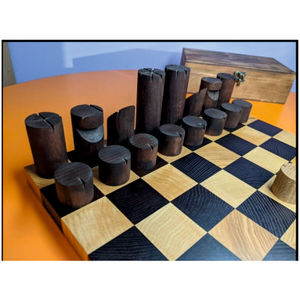 Juego de Ajedrez de Madera Ecológico de Lujo, Piezas de Madera Minimalistas Creativas, Juego de Mesa con Caja de Almacenamiento Personalizada, Decoración para el Hogar - Product Image 6