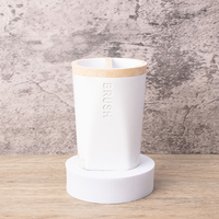Ensemble de salle de bain moderne de luxe en résine écologique, distributeur de savon six pièces, design pour la maison