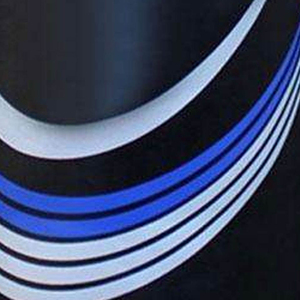 Sac de boxe d'entraînement en PU noir avec rayures bleues et blanches, durable, rempli de sable, pour adultes - Product Image 5