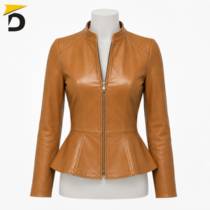 Chaqueta de Piel de Oveja para Mujer, Personalizada, de Alta Calidad, 2026, con Relleno de Algodón Teñido, Ecológica - Product Image 1