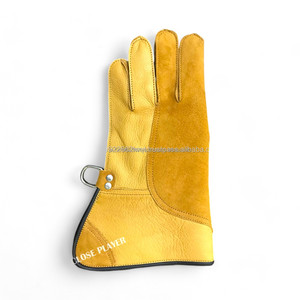 Gants et mitaines en cuir de cerf Double couche de haute qualité de 30cm personnalisables pour les équipements de sport et de plein air de fauconnerie vente chaude - Product Image 4