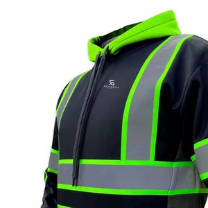 Men's High Visibility Reflective Waterproof Polyester Rip-Stop Winter Safety Workwear Jacket <b>Construction</b> Security Windproof - Product Image 2