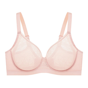 Sujetador Push-Up sin Costuras, Copa 3/4, con Encaje, Tirantes Ajustables, Espalda en Y, Color Sólido, para Mujer, Uso Diario, Todas las Temporadas, Spandex y Nailon - Product Image 1