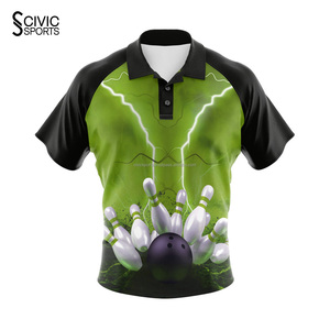Polos de bowling confortables et élégants Sportswear Maillot De Football T-shirts Sublimation personnalisée - Product Image 3