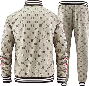 ชุดวอร์มแบบ unisex แขนยาว พิมพ์ลายตัวอักษร สไตล์สปอร์ต พร้อมซิปและกระเป๋าข้าง เหมาะสำหรับใส่ในฤดูใบไม้ร่วง - Product Image 3