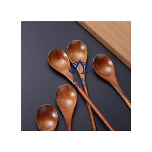 AVAILABLE Wholesale Sustainable Wooden Teaspoon 5.8 Inch Small Spoons for Honey <b>Jam</b> Condiments Hand Wash Only Kitchen Utensils - Product Image 1